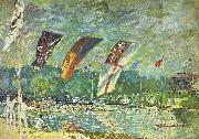 Alfred Sisley Regatta in Molesey painting